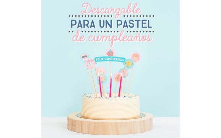 Pastel de cumpleaños DESCARGABLE!!!