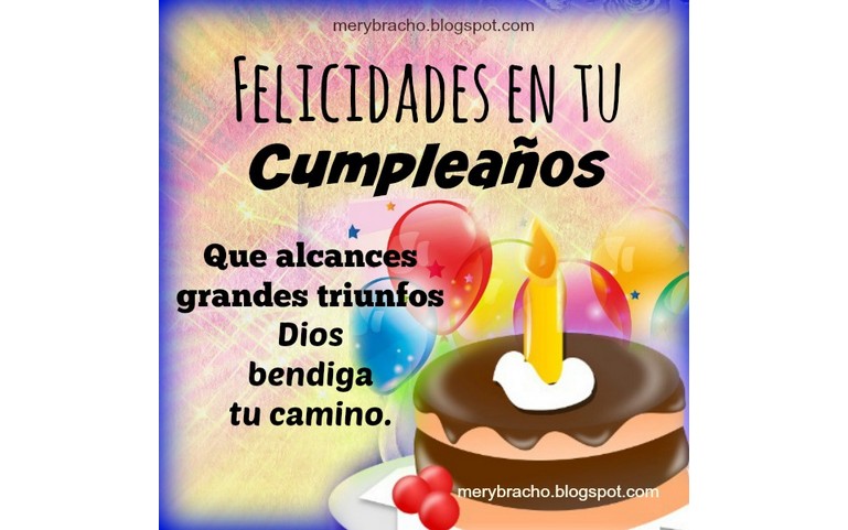 Felicidades en tu cumpleaños