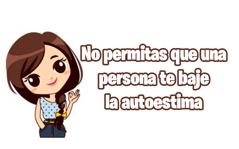 No permitas que una persona te baje la autoestima