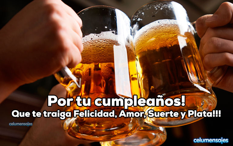 Por tu cumpleaños! Que te traiga Felicidad, amor, suerte y plata!!!