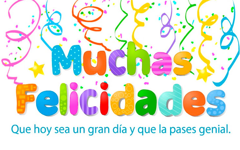 Muchas Felicidades. Que hoy sea un gran día que la pases genial