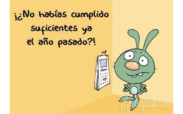 No habias cumplido suficientes ya el año pasado??? :D :D :D