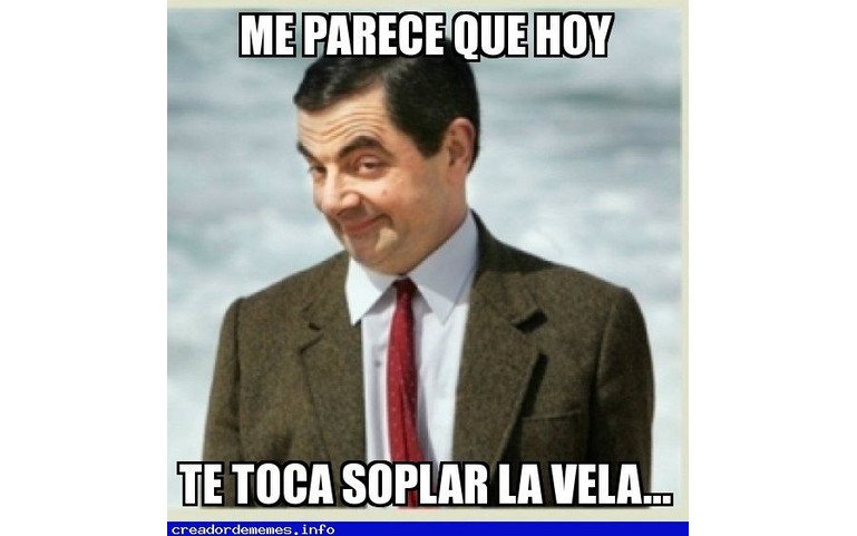 Me parece que hoy te toca soplar la vela… ;)