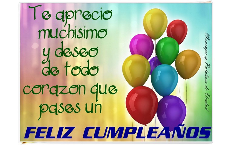 Te aprecio muchisimo! :D