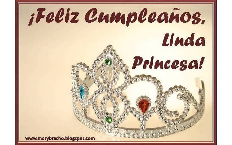 Feliz Cumpleaños linda princesa