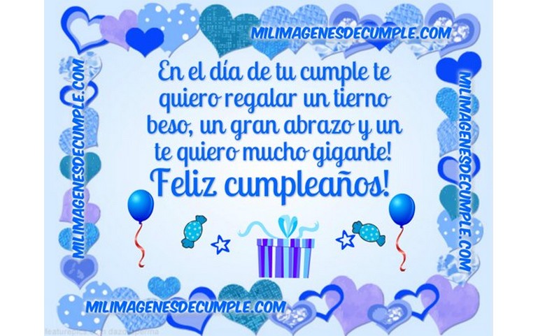 Te quiero regalar un abrazo gigante!!! Feliz Cumpleaños