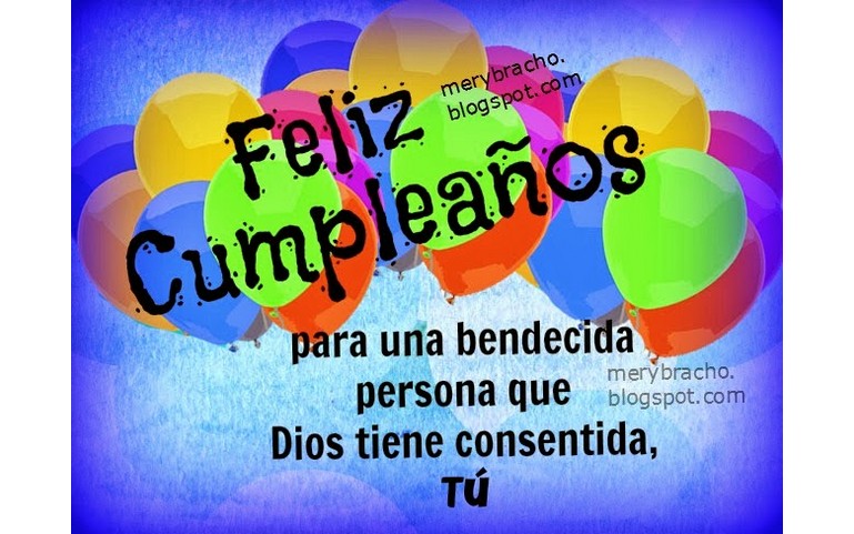 Para una persona bendecida. Feliz Cumpleaños