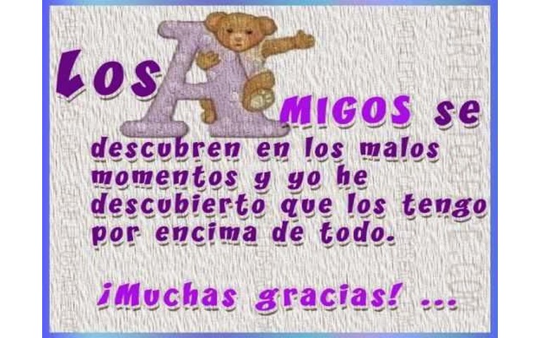 Muchas Gracias por tu amistad!!!