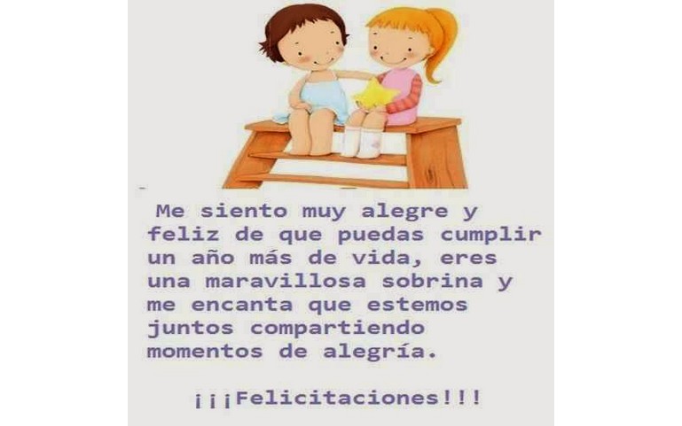 Me siento muy alegre por ti. Feliz Cumpleaños
