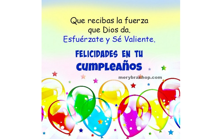Muchas felicidades en tu cumpleaños