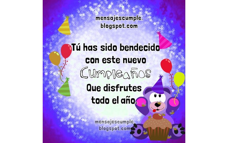 Feliz Cumpleaños! Disfruta todo el año.