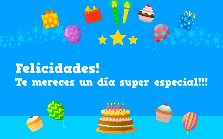 Felicidades! Te mereces un día super especial!!!