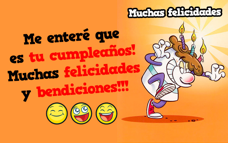 Me enteré que es tu cumpleaños! Muchas felicidades y bendiciones!!!