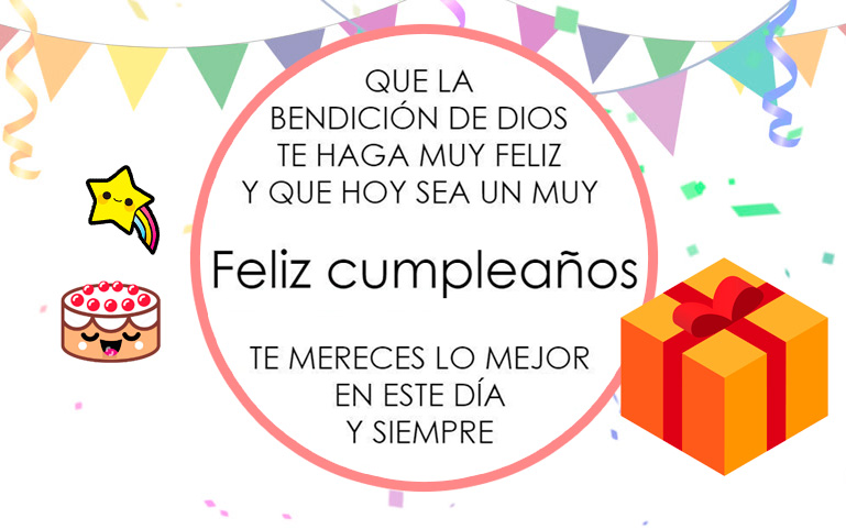 Que la bendición de Dios te haga muy feliz