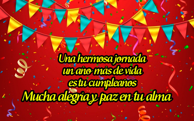 Una hermosa jornada, un año más de vida, es tu cumpleaños... Mucha alegría y paz en tu alma.