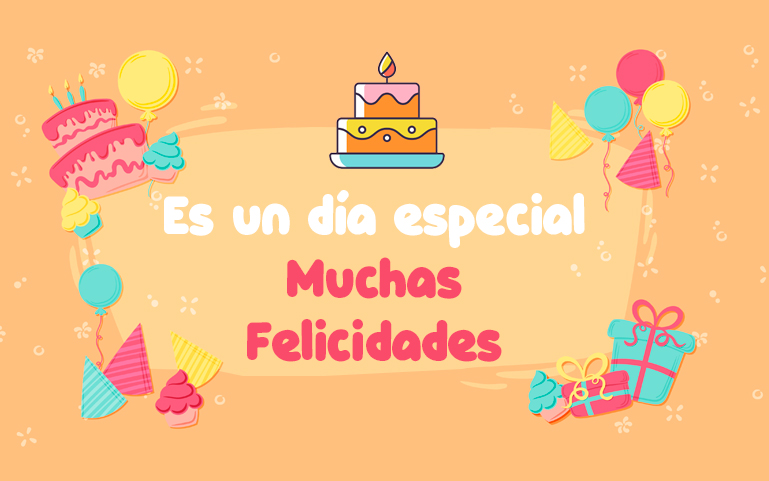 En este día tan especial quiero desearle muchas felicitaciones