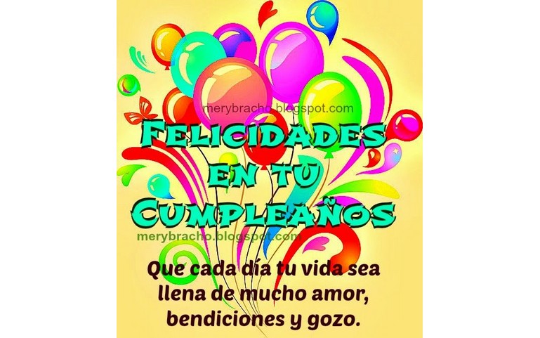 Felicidades en tu Cumpleaños :) :) :)