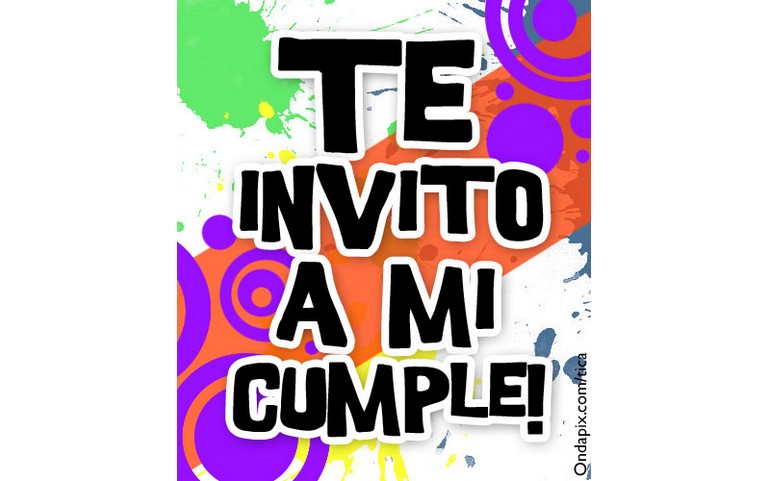 Te invito a mi CUMPLE!!! :) :D ;)