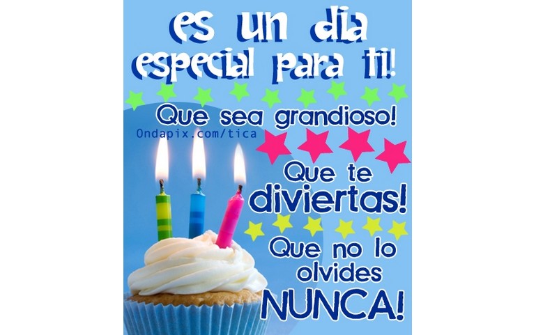 Es un día especial!!! Que no te olvides NUNCA!!! :D