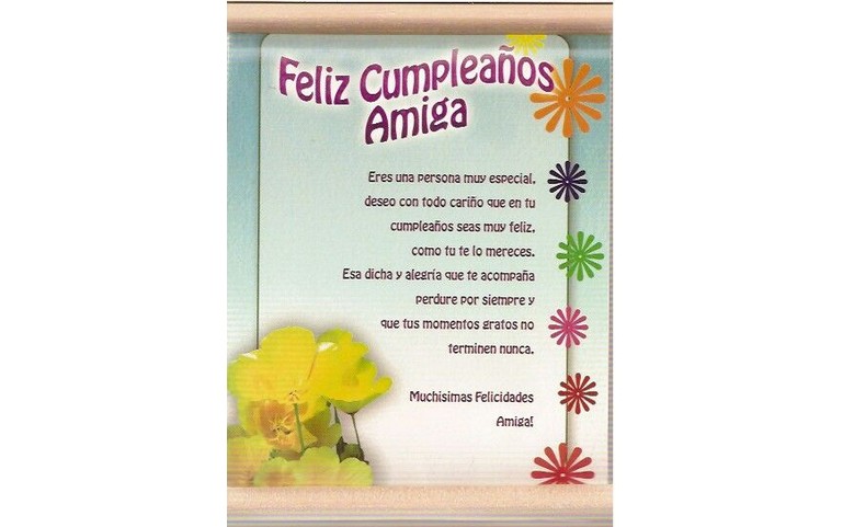 Feliz Cumpleaños AMIGA