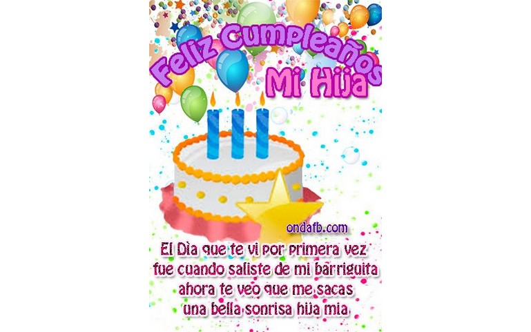 Feliz Cumpleaños mi hija!!!