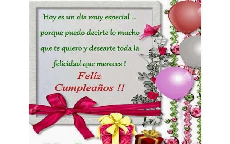 Hoy es un día muy especial. Felicidades!