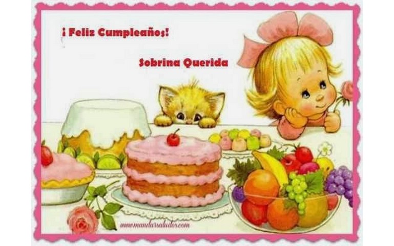 Feliz Cumpleaños Sobrina Querida