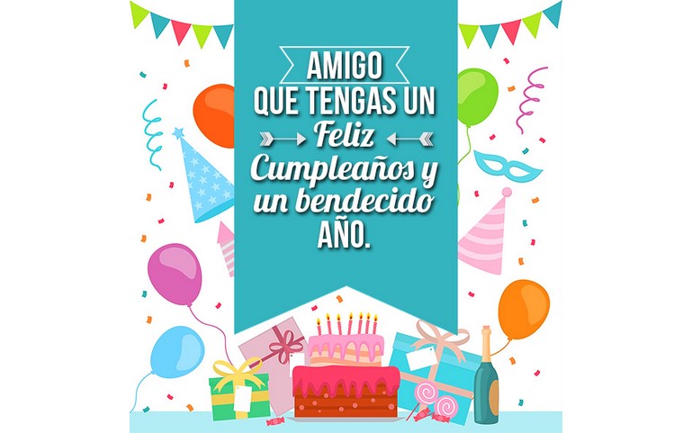 AMIGO que tengas un feliz cumpleaños