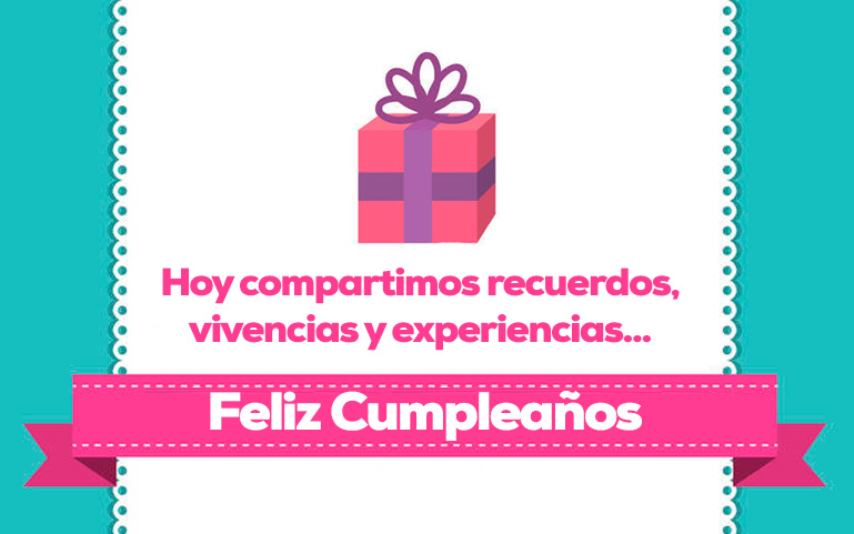 Hoy compartimos recuerdos, vivencias y experiencias. ¡Feliz cumpleaños!