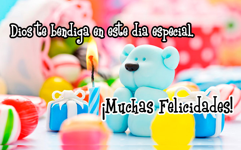 Dios te bendiga en este día especial. Muchas Felicidades!