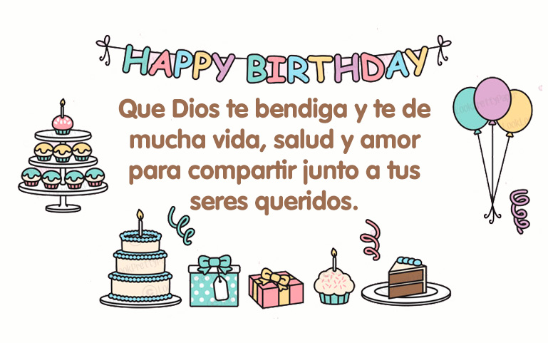 Que Dios te bendiga y te de mucha vida, salud y amor para compartir junto a tus seres queridos.