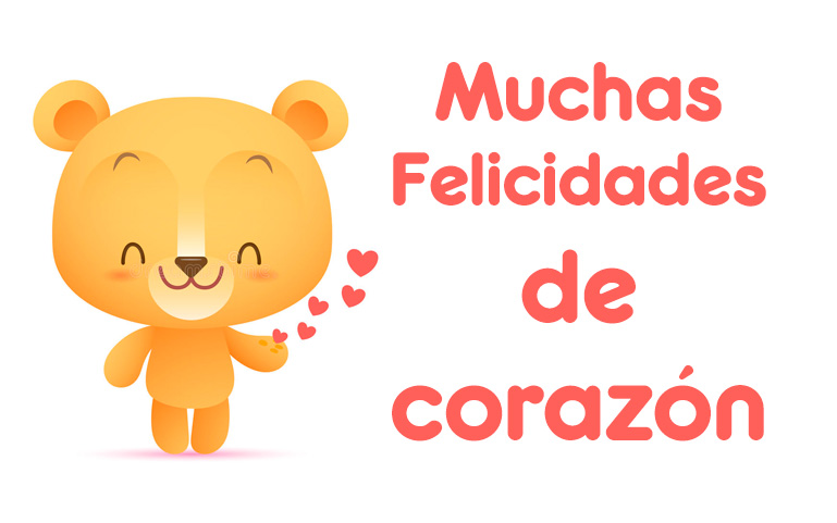 Muchas Felicidades de corazón