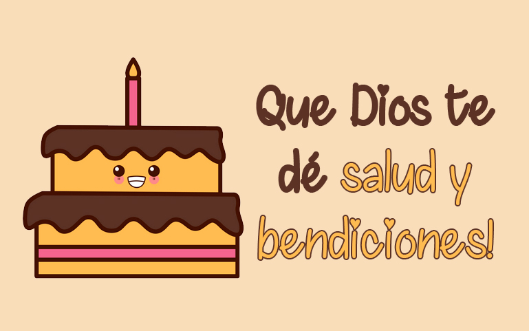 Que Dios te dé salud y bendiciones!