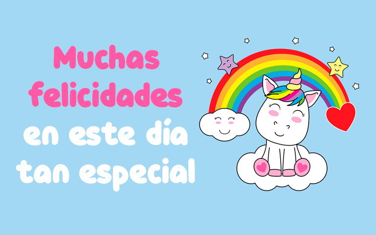 Muchas felicidades en este día tan especial