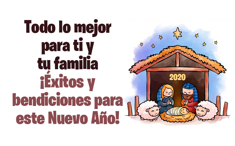 Todo lo mejor para ti y tu familia ¡Éxitos y bendiciones para este Nuevo Año!