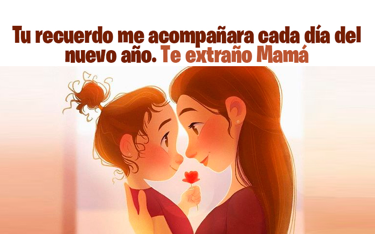 Madre mía, tu recuerdo me acompañara cada día del nuevo año. Te extraño Mamá